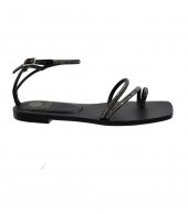 SANDAL U14-014 BLACK LEATHER 2