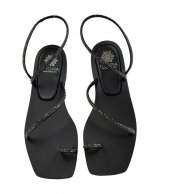 SANDAL U14-016 BLACK LEATHER 1