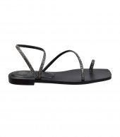 SANDAL U14-016 BLACK LEATHER 2