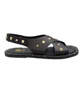 SANDAL U11-005 BLACK LEATHER 2