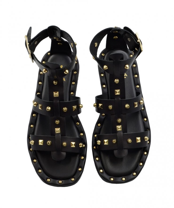 SANDAL U11-007 BLACK LEATHER