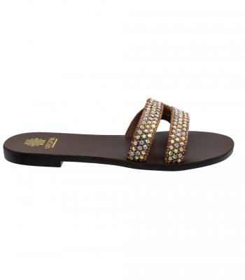 SANDAL U1-063 BROWN LEATHER 2