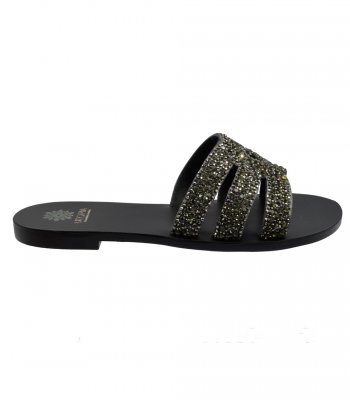 SANDAL U1-065 BLACK LEATHER 2