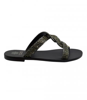 SANDAL U1-067 BLACK LEATHER 2