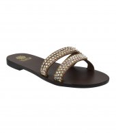 SANDAL U1-063 BROWN LEATHER 3