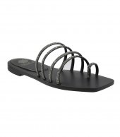 SANDAL U14-001 BLACK LEATHER 3