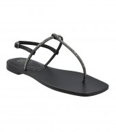 SANDAL U14-007 BLACK LEATHER 3