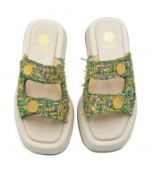 SANDAL U10-002 GREEN FABRIC 1