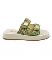 SANDAL U10-002 GREEN FABRIC 2