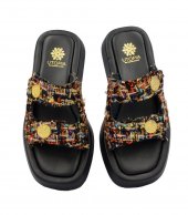 SANDAL U10-002 BLACK FABRIC 1