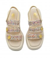 SANDAL U10-004 WHITE FABRIC 1