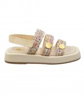 SANDAL U10-004 WHITE FABRIC 2