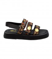 SANDAL U10-004 BLACK FABRIC 2