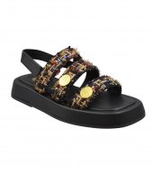 SANDAL U10-004 BLACK FABRIC 3