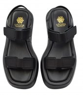 SANDAL U10-005 BLACK LEATHER 1
