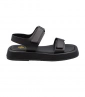 SANDAL U10-005 BLACK LEATHER 2