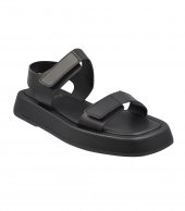 SANDAL U10-005 BLACK LEATHER 3