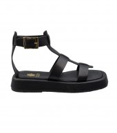 SANDAL U10-007 BLACK LEATHER 2