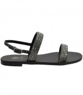SANDAL U1-069 BLACK LEATHER 2