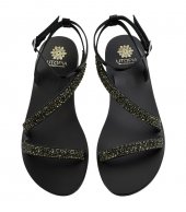 SANDAL U1-071 BLACK LEATHER 1