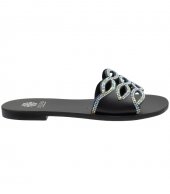 SANDAL U1-097 BLACK LEATHER 2