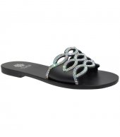 SANDAL U1-097 BLACK LEATHER 3