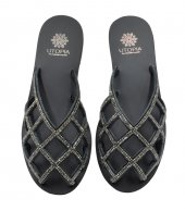 SANDAL U1-099 BLACK LEATHER 1