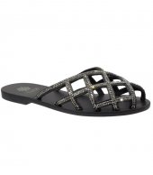 SANDAL U1-099 BLACK LEATHER 3