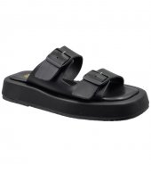 SANDAL U10-011 BLACK LEATHER 3