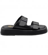 SANDAL U10-011 BLACK LEATHER 2