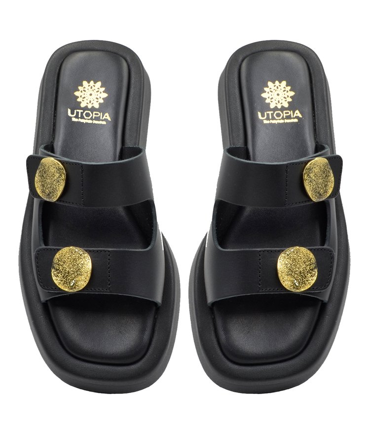 SANDAL U10-012 BLACK LEATHER