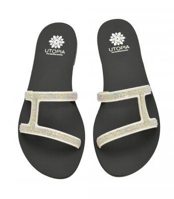  SANDAL U1-001 WHITE LEATHER 1