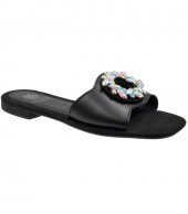LUXURY SANDAL U33-005 BLACK LEATHER 3