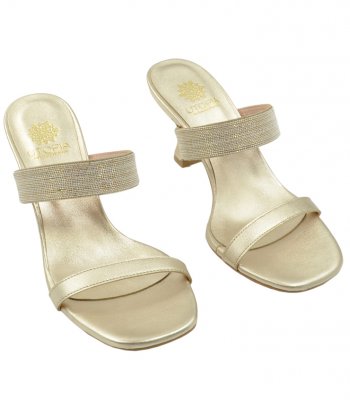 HEELED SANDAL U39-001 PLATINUM LEATHER 1