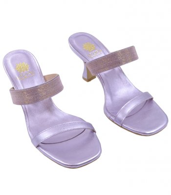 HEELED SANDAL U39-001 LILAC LEATHER 1