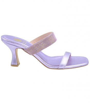 HEELED SANDAL U39-001 LILAC LEATHER 2