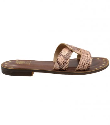 SANDAL U41-001 TABACCO SNAKE 2