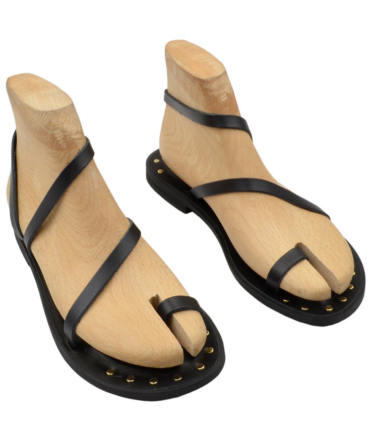 SANDAL U41-005 BLACK LEATHER