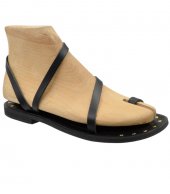 SANDAL U41-005 BLACK LEATHER 3