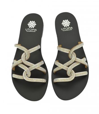 SANDAL U1-003 SILVER LEATHER 1