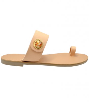 SANDAL U1-129 NATURAL LEATHER 2