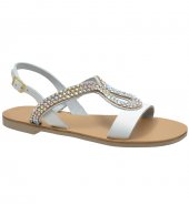 SANDAL U1-083 WHITE LEATHER 3