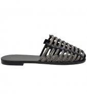 SANDAL U1-142 BLACK LEATHER 2