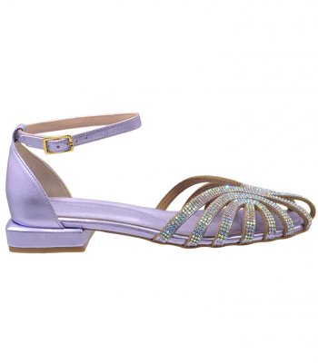 LUXURY SANDAL U35-018 LILAC LEATHER 2