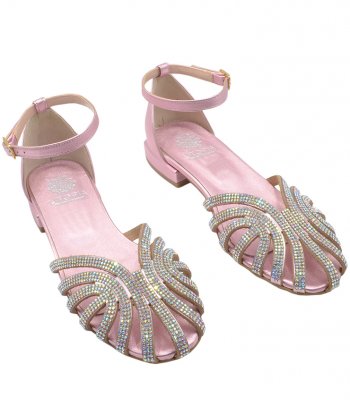 LUXURY SANDAL U35-018 PINK LEATHER 1