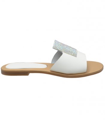 SANDAL U42-002 WHITE LEATHER 2