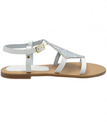 SANDAL U42-003 WHITE LEATHER 2