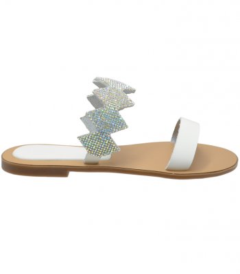 SANDAL U42-005 WHITE LEATHER 2
