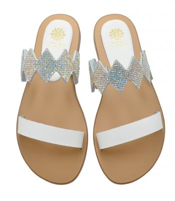 SANDAL U42-005 WHITE LEATHER 1