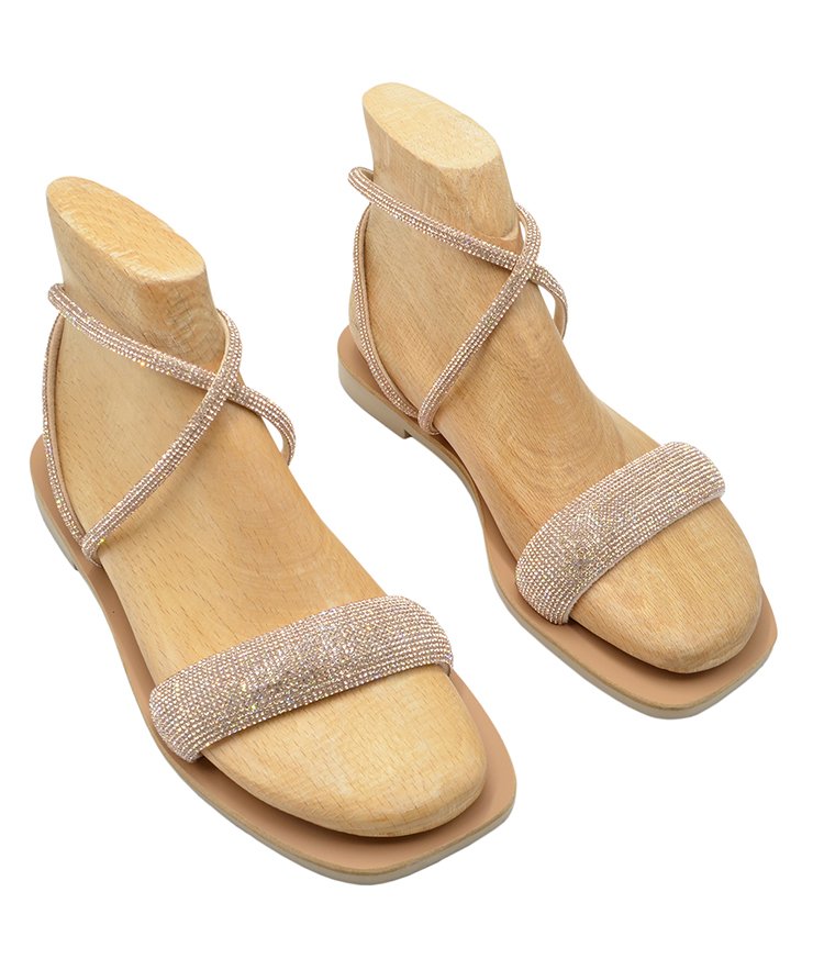 SANDAL U44-005 ROSE GOLD STRASS 